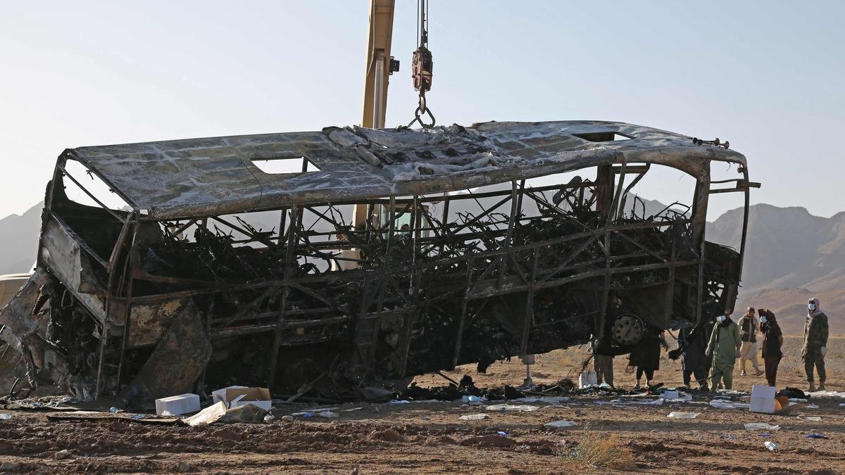 Afghanistan bus crash kills 79 people returning from Iran, including 19 children