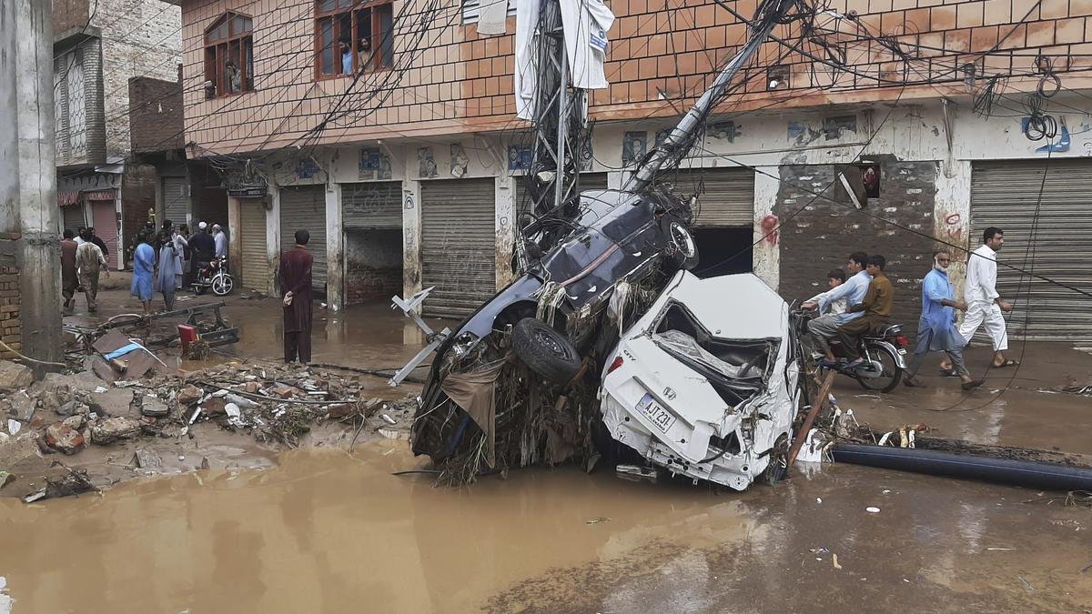 Floods in Pakistan wash away homes and leave at least 220 dead