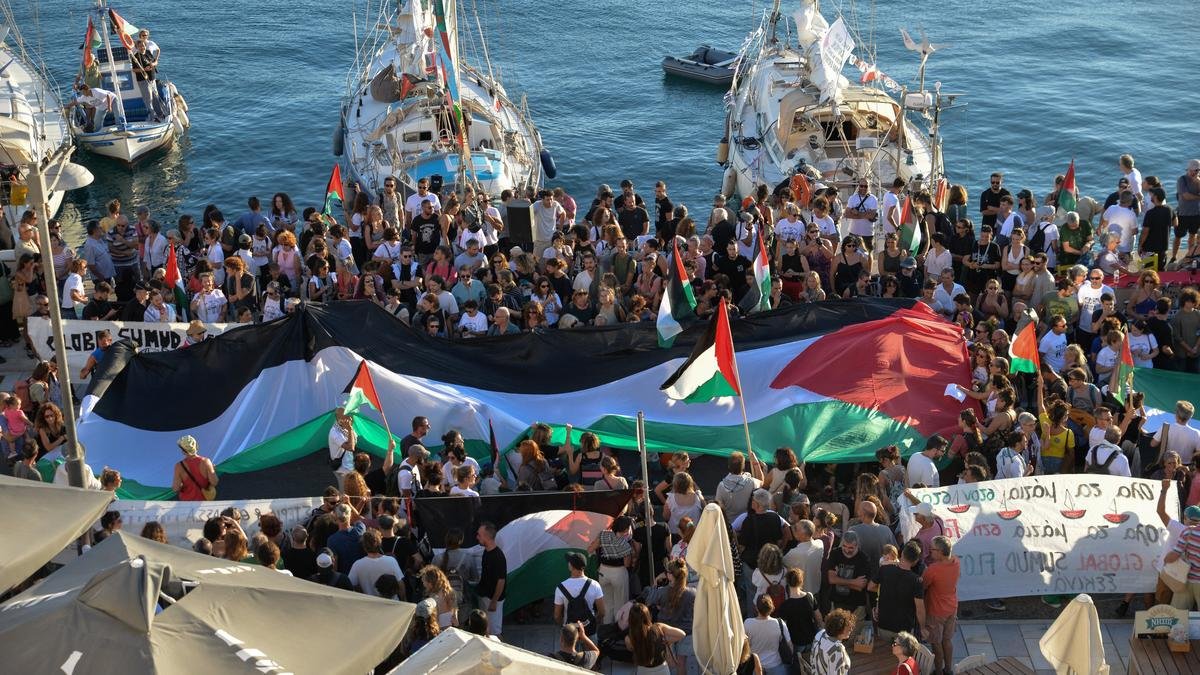 Activists say Gaza aid flotilla attacked by ‘multiple drone’