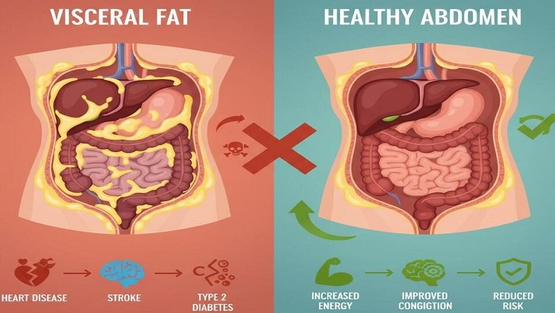Visceral Fat and Your Health: Causes, Risks and How to Get Rid of It